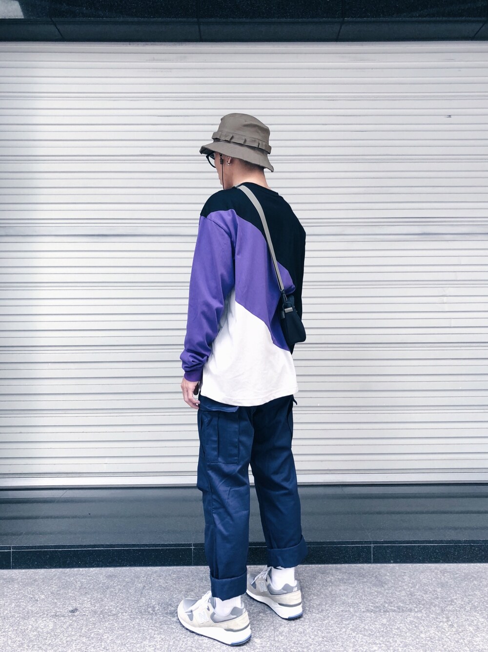 「秋のコーデ、ootd、street、REMIX、ROTHCO、ROARINGWILD、New Balance、vintage、outfit」｜「ROARINGWILDのアイテム（帽子、グリーン系）」を使った、Felixさん（メンズ・172cm）の秋コーディネートの1枚目の写真