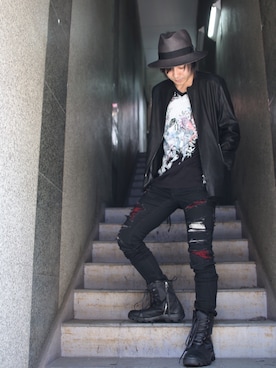 「KMRii」｜「アイテム（ジャケット/アウター）」を使った、Ryotaさん（メンズ・170cm）の夏コーディネート