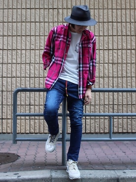 「roar（ロアー）のアイテム」を使った、Ryotaさん（メンズ・170cm）の夏コーディネート