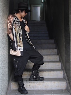「KMRii」｜「アイテム（ジャケット/アウター）」を使った、Ryotaさん（メンズ・170cm）の夏コーディネート