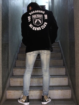 「roar（ロアー）のアイテム」を使った、Ryotaさん（メンズ・170cm）の秋コーディネート