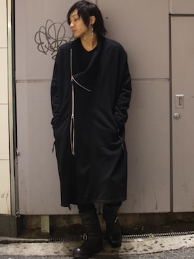 「KMRii（ケムリ）のアイテム（トップス）」を使った、Ryotaさん（メンズ・170cm）の秋コーディネート