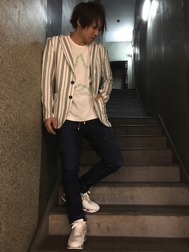 「AKM」｜Ryotaさん（メンズ・170cm）の春コーディネート