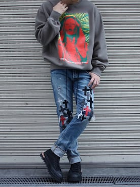 「平成最後のWEARISTAセンバツ」｜「アイテム（スウェット）」を使った、Ryotaさん（メンズ・170cm）の春コーディネート