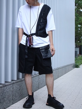 「SUPERTHANKS」｜「アイテム（財布/小物）」を使った、Ryotaさん（メンズ・170cm）の夏コーディネート