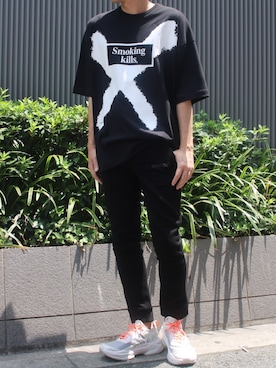 「smokingkills」｜Ryotaさん（メンズ・170cm）の夏コーディネート