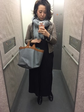 「BLEU FORET（ブルーフォレ）のアイテム（レッグウェア）」を使った、am.    ☺︎さん（レディース・158cm）の秋コーディネート
