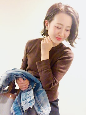 「THE SHINZONE（ザ　シンゾーン）のアイテム（デニムジャケット）」を使った、am.    ☺︎さん（レディース・158cm）の秋コーディネート