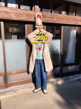 「ねずみ」｜空太郎さん（レディース・160cm）の冬コーディネート