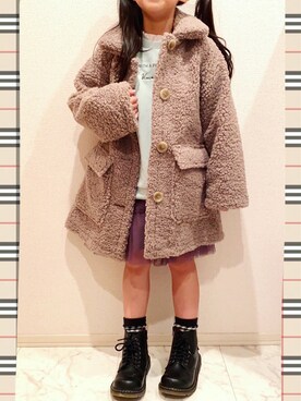 「kids」｜「アイテム（その他アウター）」を使った、𖣔 𝕒𝕚 𖣔さん（レディース・155cm）の秋コーディネート