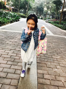 「Iのアイテム（ジャケット/アウター、その他）」を使った、Mi_homeさん（キッズ）の冬コーディネート