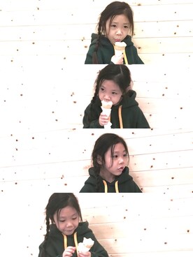 「ZARA KIDSのアイテム（ナイロンジャケット）」を使った、Mi_homeさん（キッズ・110cm）の冬コーディネート