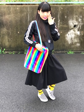 「Keikiii（ケイキィー）のアイテム」を使った、はる🐼🌈さん（レディース・146cm）の春コーディネート