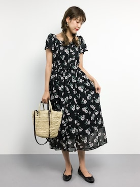 「PATTERN・fiona （パターンフィオナ）のアイテム（ワンピース/ドレス）」を使った、yukiさん（レディース・169cm）の春コーディネート