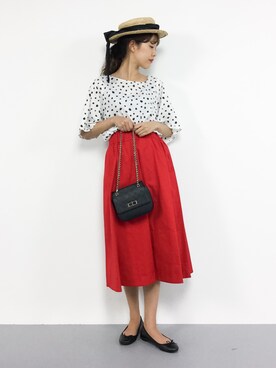 「IRONY（アイロニー）のアイテム」を使った、yukiさん（レディース・169cm）の夏コーディネート