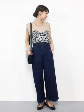 「Te chichi TERRASSE（テチチテラス）のアイテム」を使った、yukiさん（レディース・169cm）の夏コーディネート
