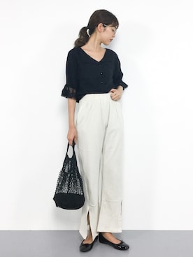 「TONE SELECT GOODS（トーンセレクトグッズ）のアイテム」を使った、yukiさん（レディース・169cm）の夏コーディネート