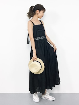 「Another Edition（アナザーエディション）のアイテム（ワンピース/ドレス）」を使った、yukiさん（レディース・169cm）の夏コーディネート