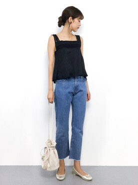 「CIEL（シエル）のアイテム（パンツ）」を使った、yukiさん（レディース・169cm）の夏コーディネート