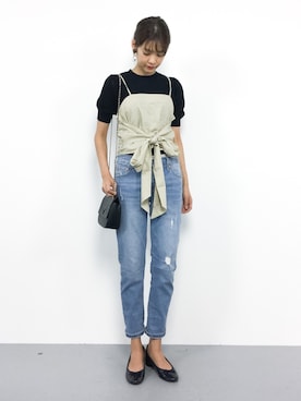 「TITTY&CO.（ティティーアンドコー）のアイテム」を使った、yukiさん（レディース・169cm）の夏コーディネート