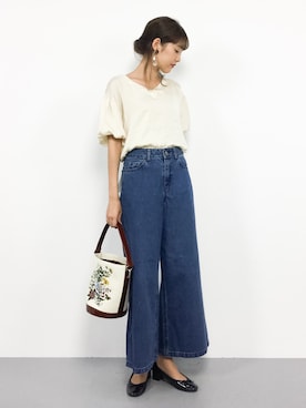 「Ameri（アメリ）のアイテム（バッグ）」を使った、yukiさん（レディース・169cm）の夏コーディネート