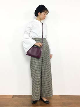 「YAHKI（ヤーキ）のYAHKI YH-132（ショルダーバッグ）」を使った、yukiさん（レディース・169cm）の夏コーディネート