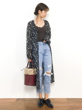 「レースタンク」｜yukiさん（レディース・169cm）の夏コーディネート