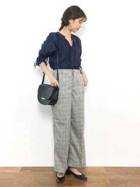 「Fashion Letter（ファッションレター）のアイテム（その他パンツ）」を使った、yukiさん（レディース・169cm）の夏コーディネート