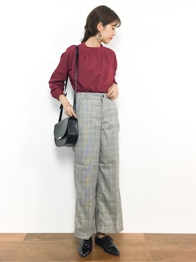「Fashion Letter（ファッションレター）のアイテム（その他パンツ）」を使った、yukiさん（レディース・169cm）の夏コーディネート