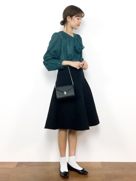 「ボウタイ」｜yukiさん（レディース・169cm）の秋コーディネート