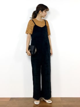 「titivate（ティティベイト）のアイテム（つなぎ/オールインワン）」を使った、yukiさん（レディース・169cm）の秋コーディネート