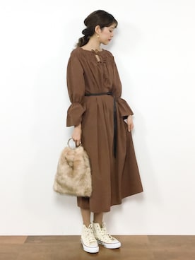 「Another Edition（アナザーエディション）のアイテム（ワンピース/ドレス）」を使った、yukiさん（レディース・169cm）の秋コーディネート