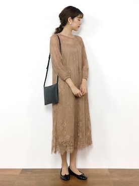 ワンピース ドレス イエロー系 を使った 秋コーデ の人気ファッションコーディネート Wear