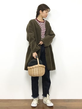「JOURNAL STANDARD relume（ジャーナルスタンダード　レリューム）のアイテム（ムートンコート）」を使った、yukiさん（レディース・169cm）の秋コーディネート