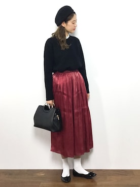 「HusHusH（ハッシュアッシュ）のアイテム」を使った、yukiさん（レディース・169cm）の秋コーディネート
