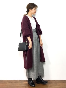 「BASE（ベース）のアイテム」を使った、yukiさん（レディース・169cm）の秋コーディネート