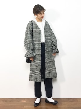 「RANDA（ランダ）のアイテム（ジャケット/アウター）」を使った、yukiさん（レディース・169cm）の秋コーディネート