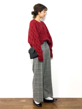 「TONE SELECT GOODS（トーンセレクトグッズ）のアイテム」を使った、yukiさん（レディース・169cm）の秋コーディネート