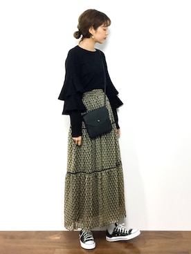 「TONE SELECT GOODS（トーンセレクトグッズ）のアイテム」を使った、yukiさん（レディース・169cm）の秋コーディネート
