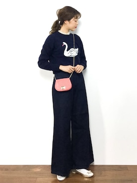 「スワン」｜yukiさん（レディース・169cm）の秋コーディネート