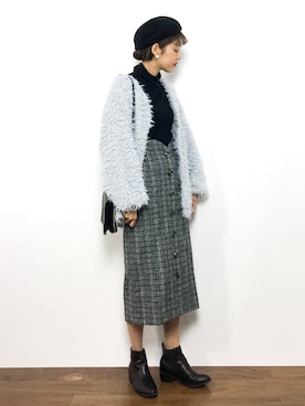 「VENCEEXCHANGE（ヴァンスエクスチェンジ）のアイテム（ブルゾン）」を使った、yukiさん（レディース・169cm）の秋コーディネート