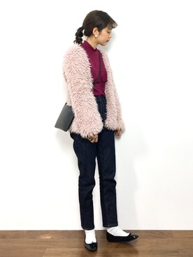 「frames RAY CASSIN（フレームスレイカズン）のアイテム（その他アウター）」を使った、yukiさん（レディース・169cm）の秋コーディネート
