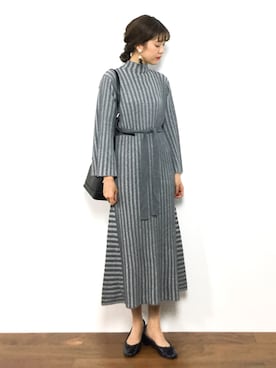 「Ameri（アメリ）のアイテム（ワンピース/ドレス）」を使った、yukiさん（レディース・169cm）の秋コーディネート