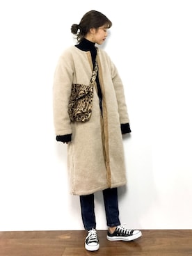 「INFIELDER DESIGN（インフィールダーデザイン）のアイテム」を使った、yukiさん（レディース・169cm）の冬コーディネート