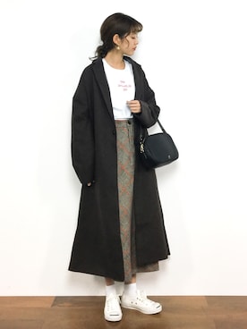 「Ameri（アメリ）のアイテム（スカート）」を使った、yukiさん（レディース・169cm）の冬コーディネート