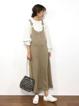 「夢展望（ユメテンボウ）のアイテム（ワンピース/ドレス）」を使った、yukiさん（レディース・169cm）の冬コーディネート