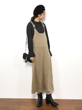 「夢展望（ユメテンボウ）のアイテム（ワンピース/ドレス）」を使った、yukiさん（レディース・169cm）の冬コーディネート