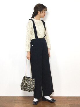 「Two Faces（トゥーフェイシーズ）のアイテム（パンツ）」を使った、yukiさん（レディース・169cm）の冬コーディネート