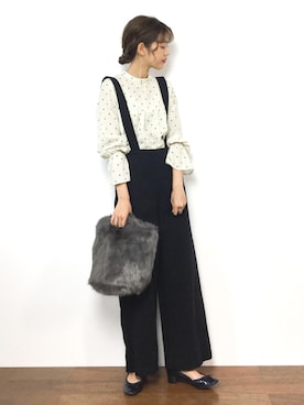 「Two Faces（トゥーフェイシーズ）のアイテム（パンツ）」を使った、yukiさん（レディース・169cm）の冬コーディネート