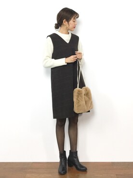 yukiさん（レディース・169cm）の冬コーディネート